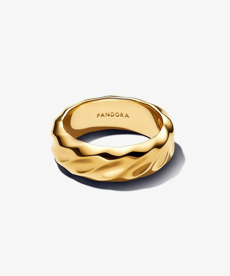 Anel Pandora Aro Largo Ondulado
