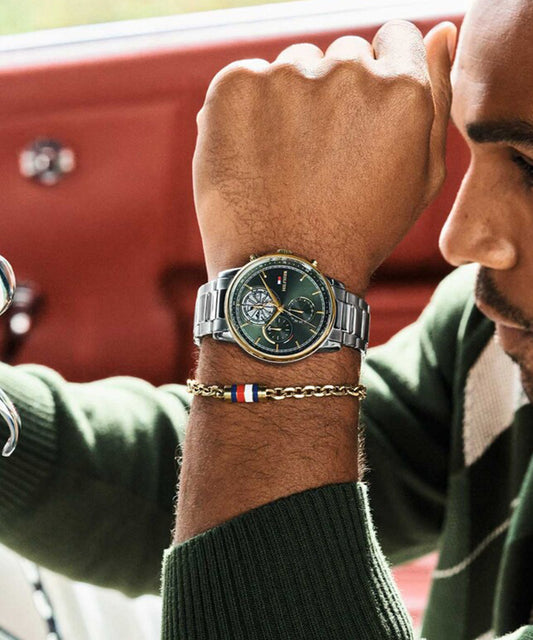 Relógio Tommy Hilfiger Aço Bicolor Verde