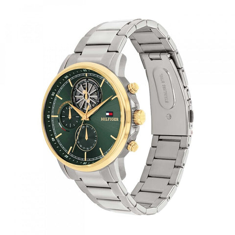 Relógio Tommy Hilfiger Aço Bicolor Verde