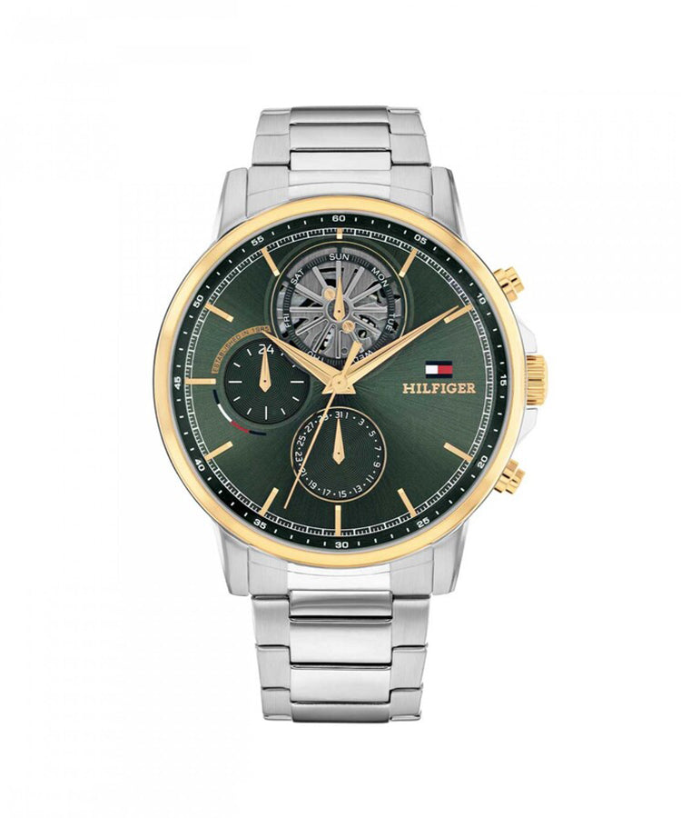 Relógio Tommy Hilfiger Aço Bicolor Verde