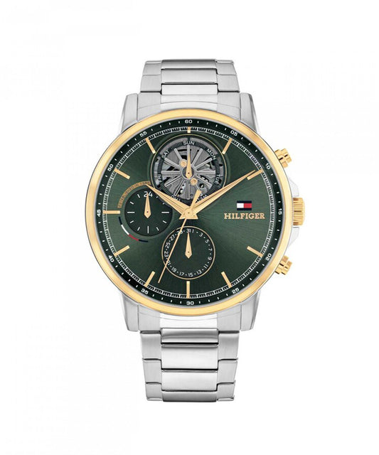 Relógio Tommy Hilfiger Aço Bicolor Verde