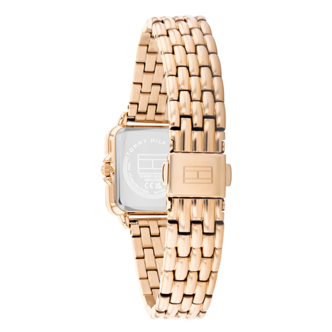 Relógio Tommy Hilfiger Aço Quadrado Rose Gold
