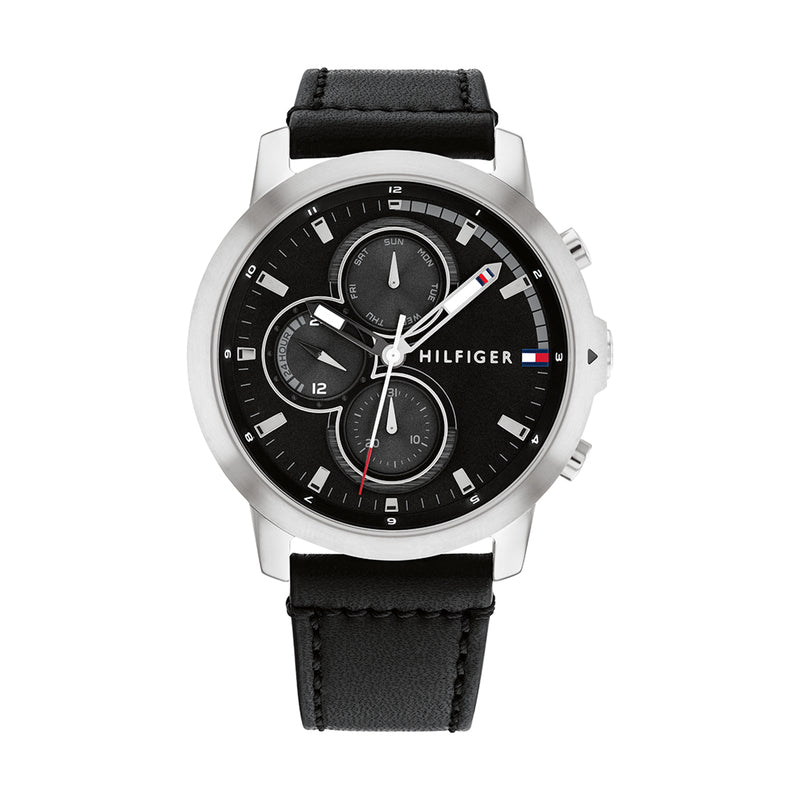 Relógio pulso Tommy Hilfiger Black Leather