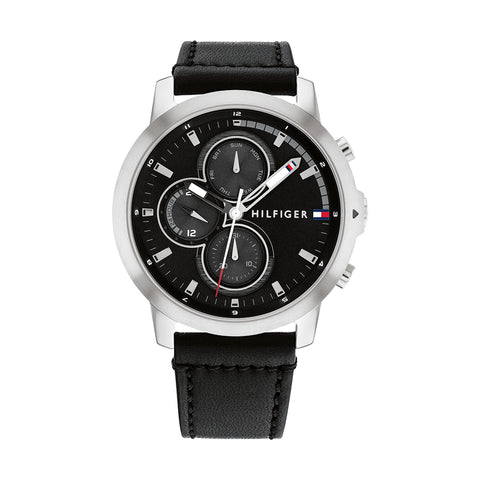 Relógio pulso Tommy Hilfiger Black Leather