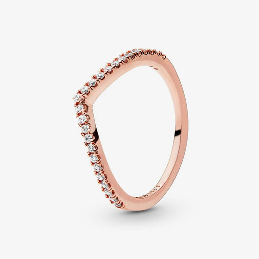 Anel Pandora Wishbone Brilhante