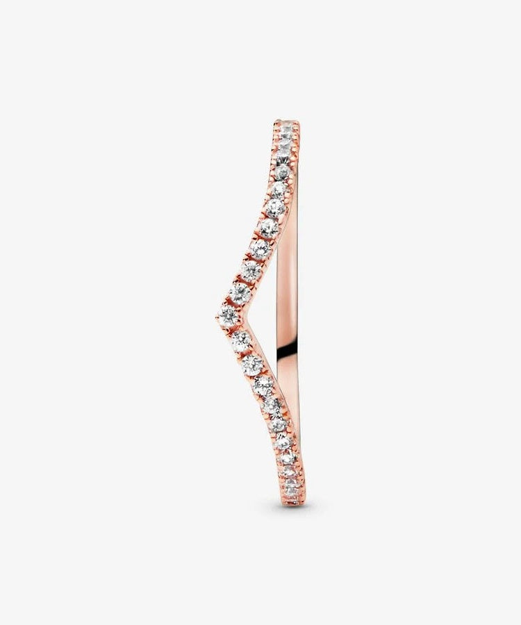 Anel Pandora Wishbone Brilhante