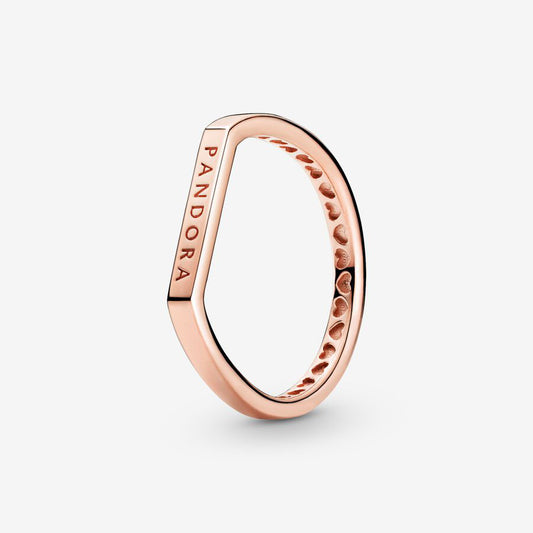 Anel Pandora Rose Logo Bar Joia