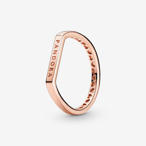 Anel Pandora Rose Logo Bar Joia
