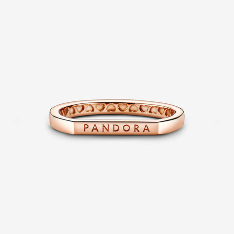 Anel Pandora Rose Logo Bar Joia
