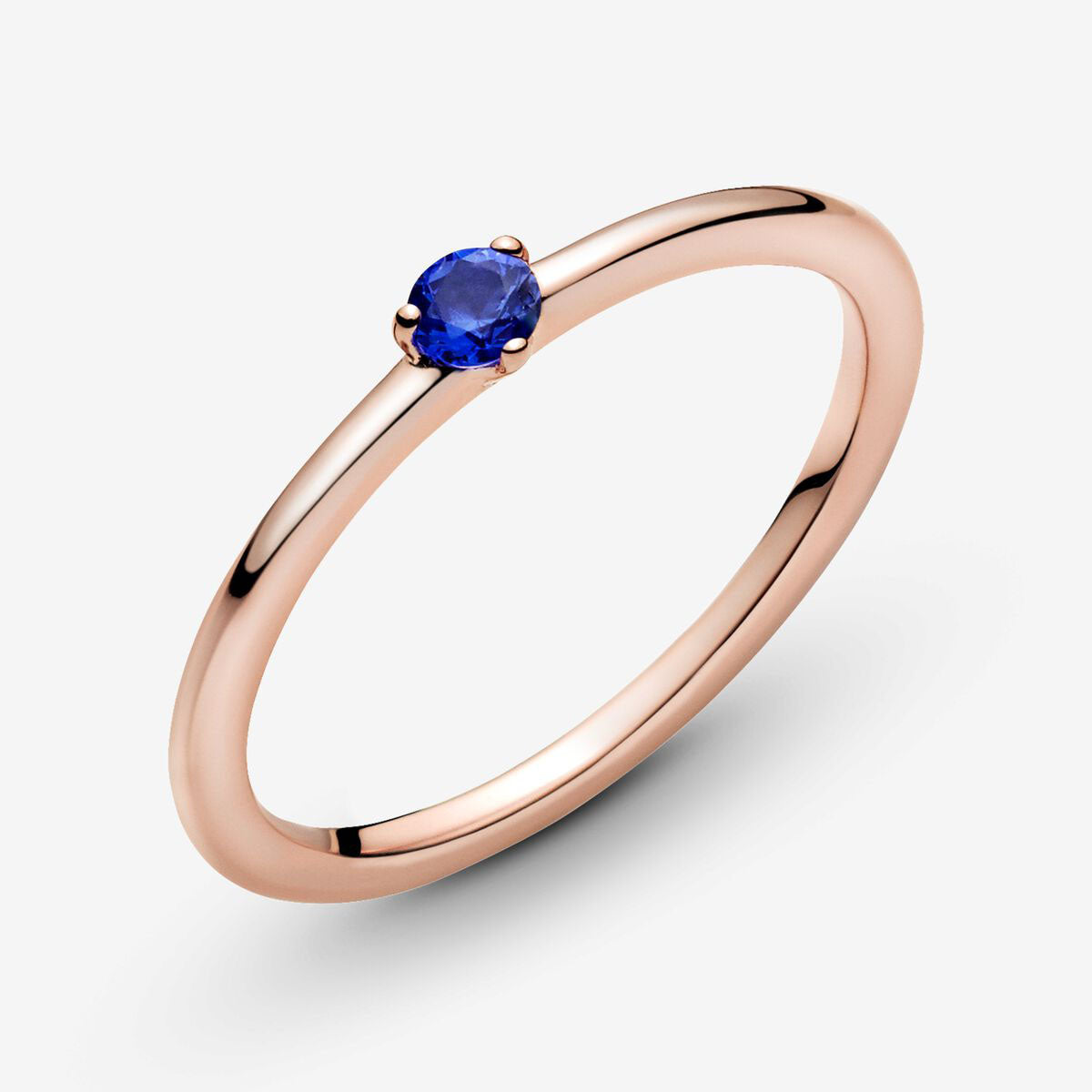 Anel Pandora Rose Stellar Blue Solitaire