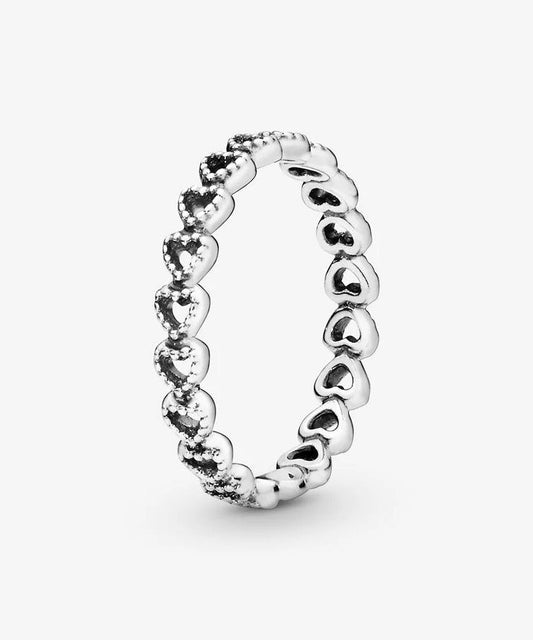 Anel Pandora Openwork Linked Love