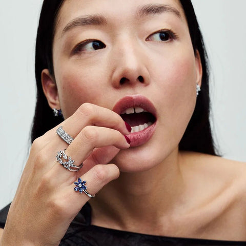 Anel Pandora Sparkling Herbarium