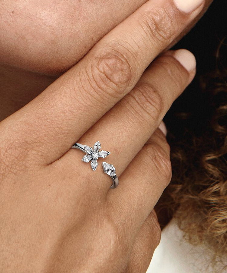Anel Pandora Sparkling Herbarium