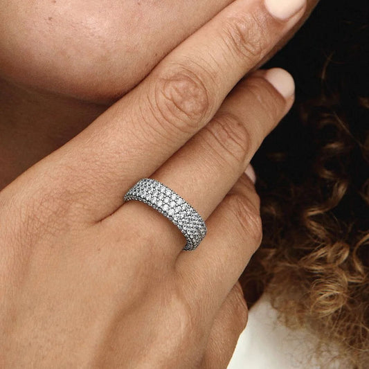 Anel Pandora Timeless  Pavé Triple