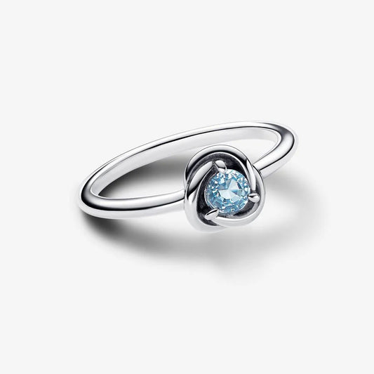 Anel Pandora Birthstone March Eternity