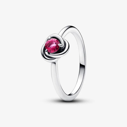 Anel Pandora Birthstone October Eternity Circle