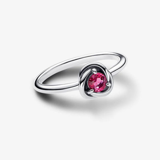 Anel Pandora Birthstone October Eternity Circle