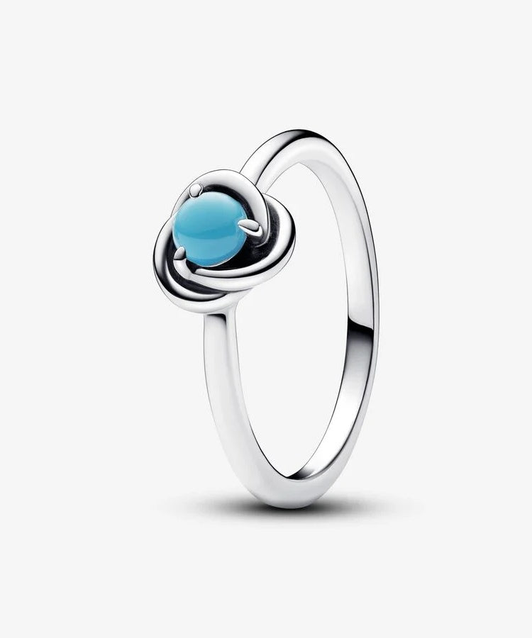 Anel Pandora Birthstone December Eternity Circle
