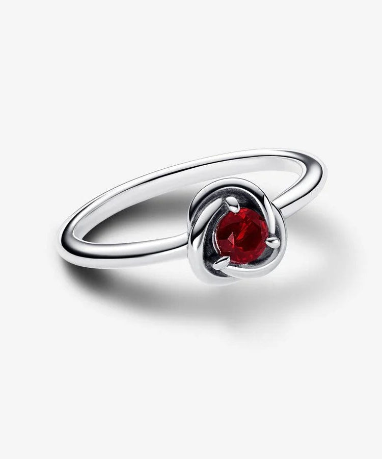 Anel Pandora Birthstone January Eternity Circle
