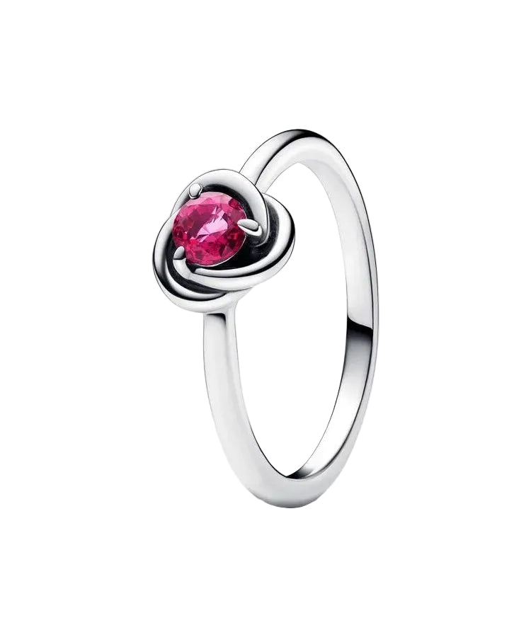 Anel Pandora Birthstone October Eternity Circle