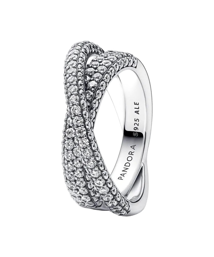 Anel Pandora Timeless  Pavé Crossover