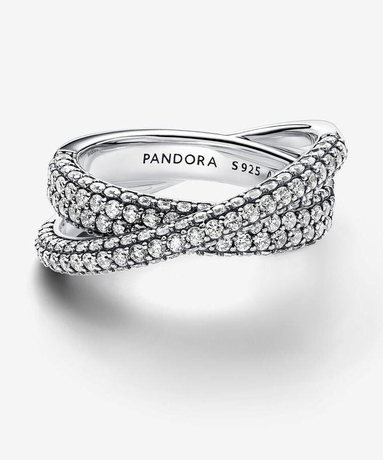 Anel Pandora Timeless  Pavé Crossover