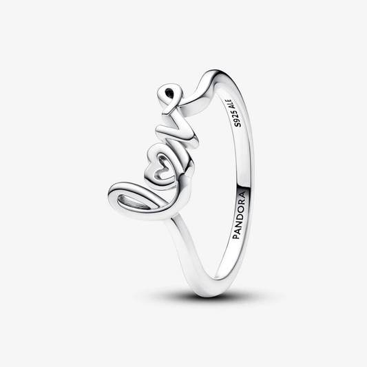 Anel Pandora Handwritten Love