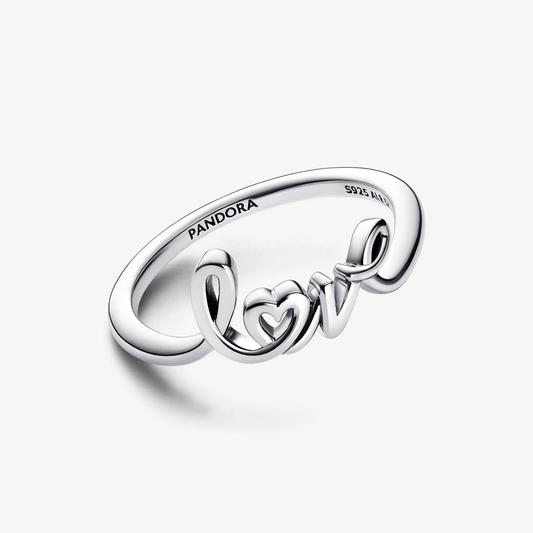 Anel Pandora Handwritten Love