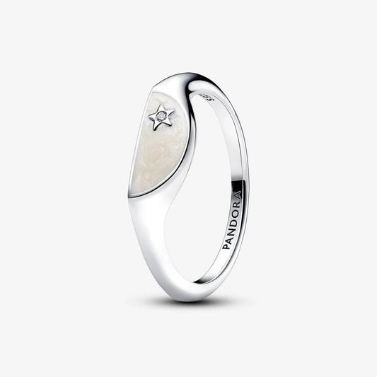Anel Pandora ME Signet esmaltado