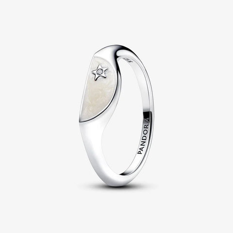 Anel Pandora ME Signet esmaltado