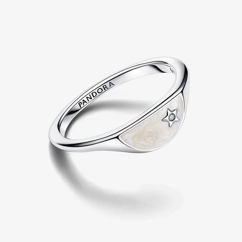 Anel Pandora ME Signet esmaltado