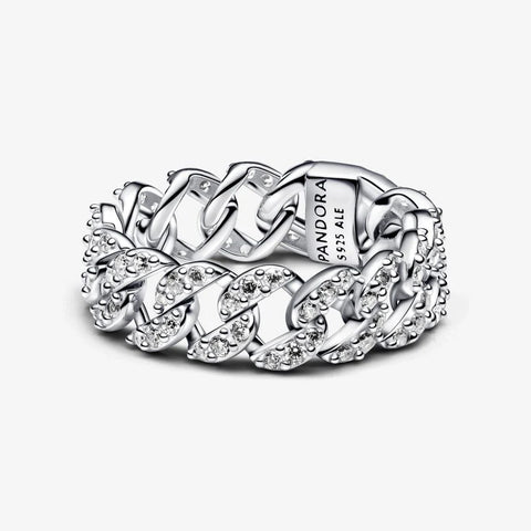 Anel Pandora Pavé Cubain Chain