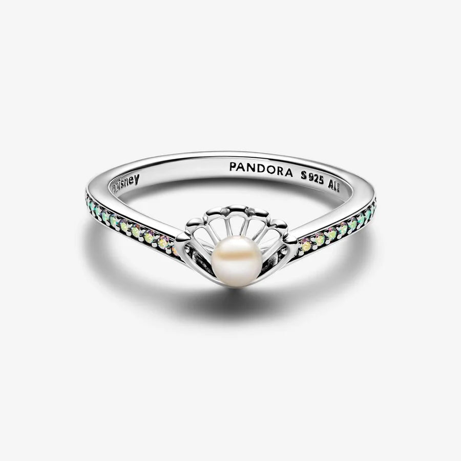 Anel Pandora Cultura Concha Ariel Princesas Disney