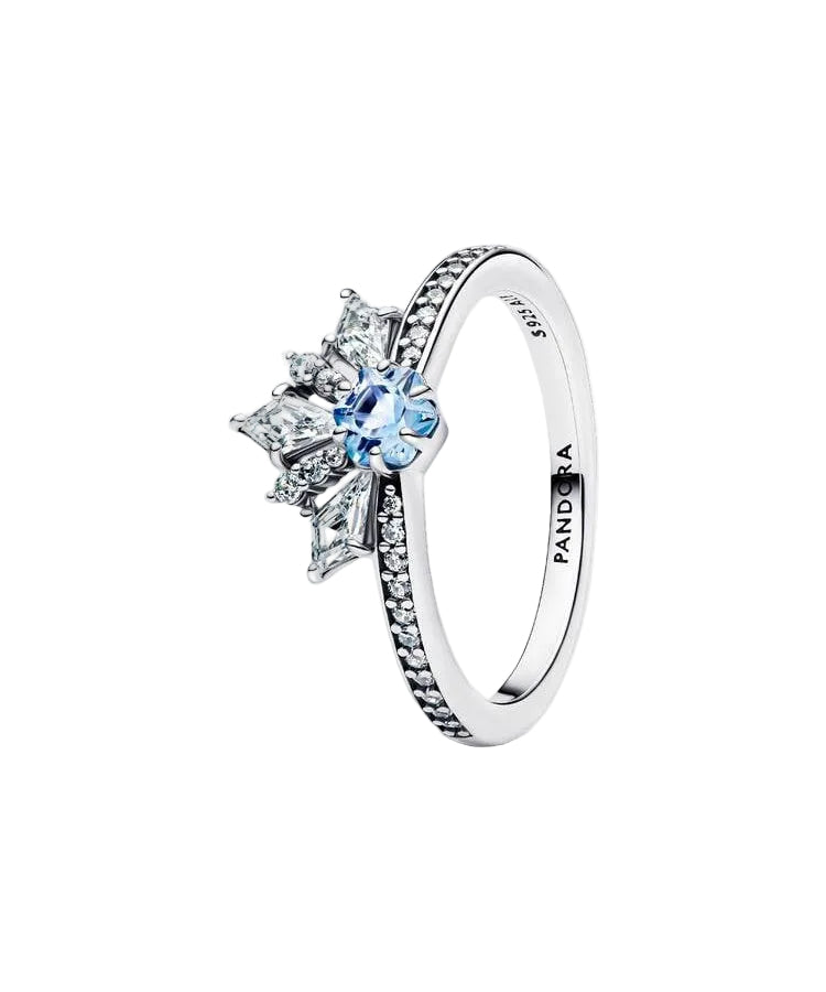 Anel Pandora Tiara da Rainha Elsa Frozen Disney