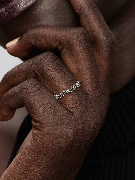 Anel Pandora Lua Crescente