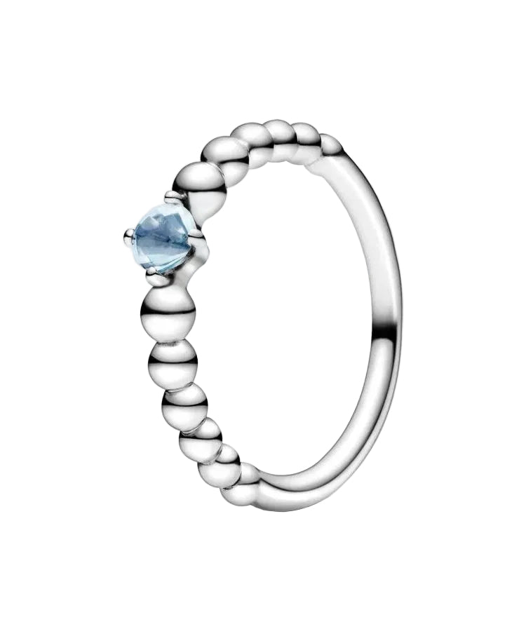 Anel Pandora Aqua Blue