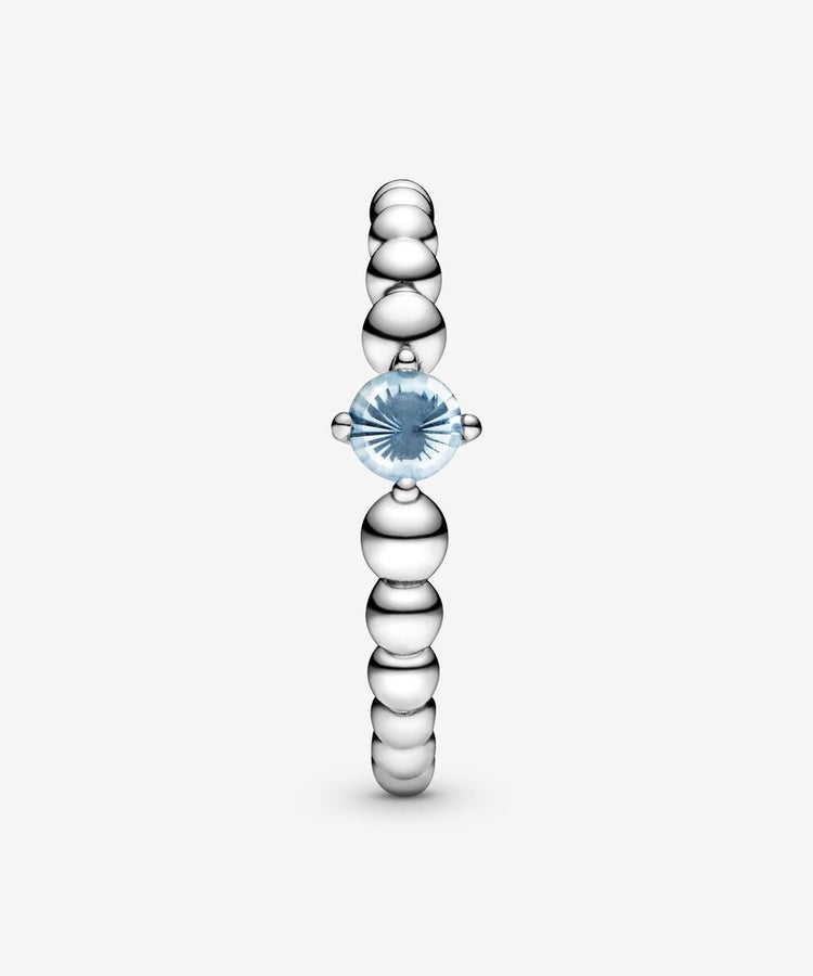 Anel Pandora Aqua Blue