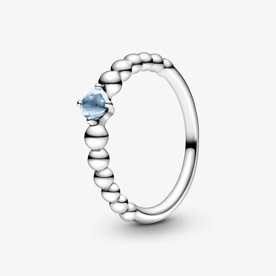 Anel Pandora Aqua Blue