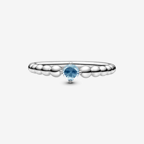 Anel Pandora Aqua Blue