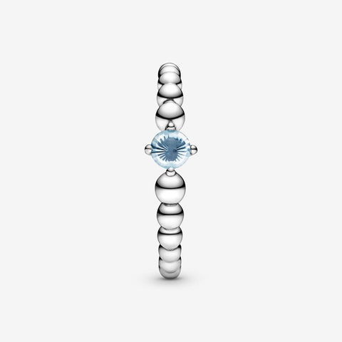 Anel Pandora Aqua Blue