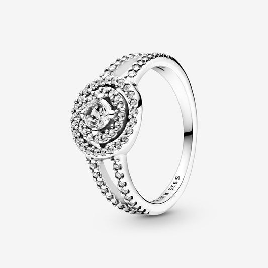 Anel Pandora Sparkling Double Halo
