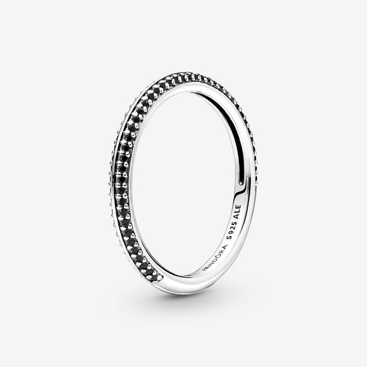 Anel Pandora  ME Black Pavé