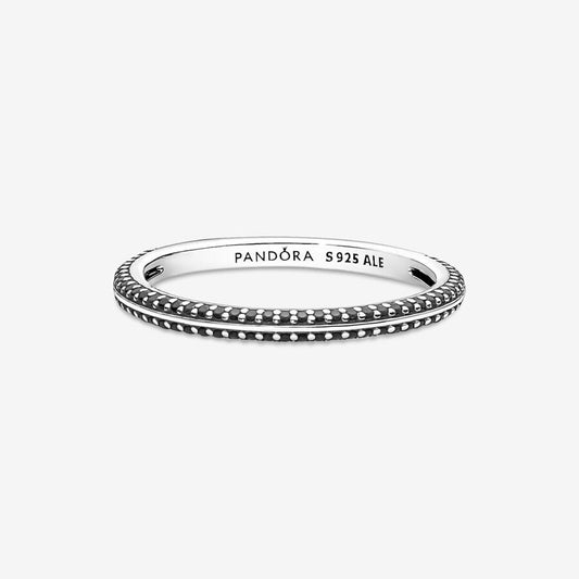 Anel Pandora  ME Black Pavé