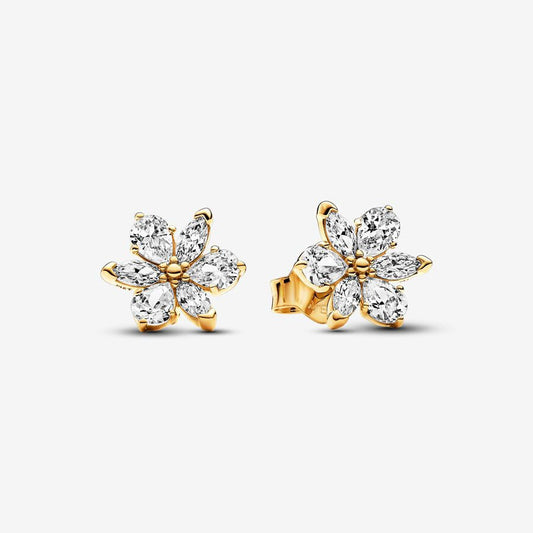 Brincos Pandora Shine Sparkling Herbarium Cluster
