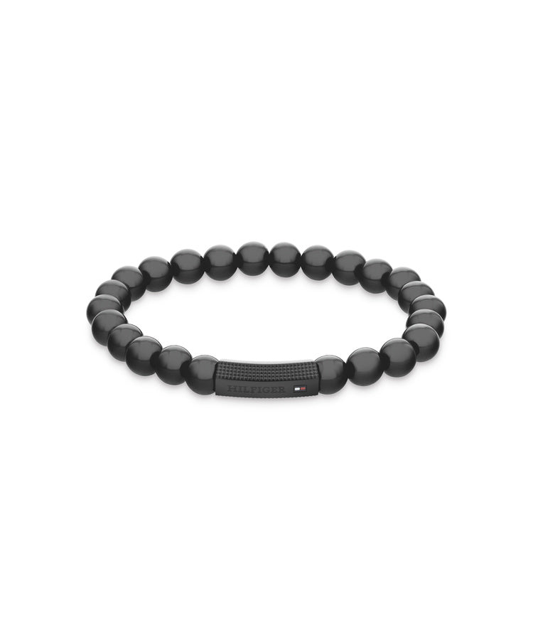 Pulseira Preta Aço e Ónix