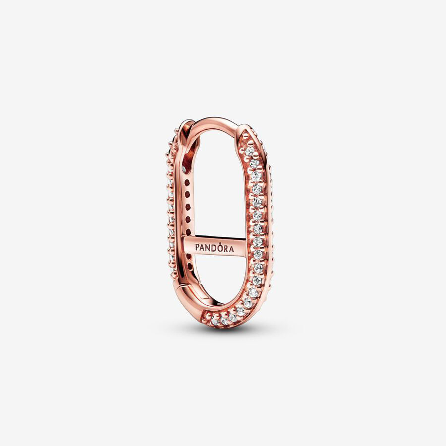 Brinco Pandora ME Argola Oval  Pavé Link