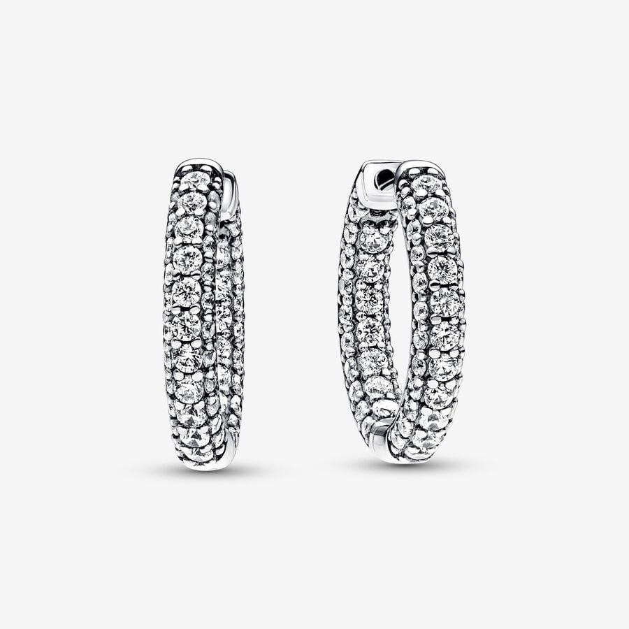 Brincos Pandora Timeless Pavé Single-row