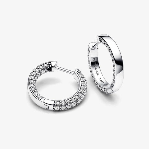 Brincos Pandora Timeless Pavé Single-row