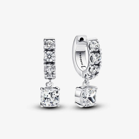 Brincos Pandora Dangle Hoop