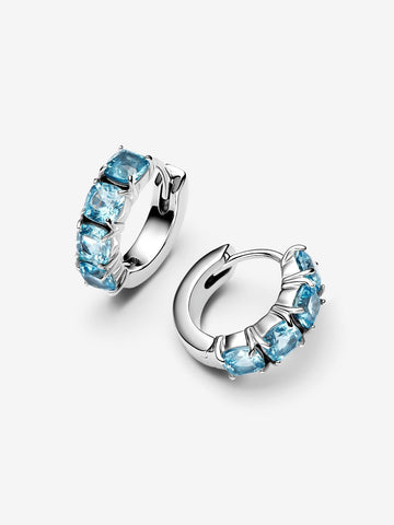 Argolas Pandora Azul Claro